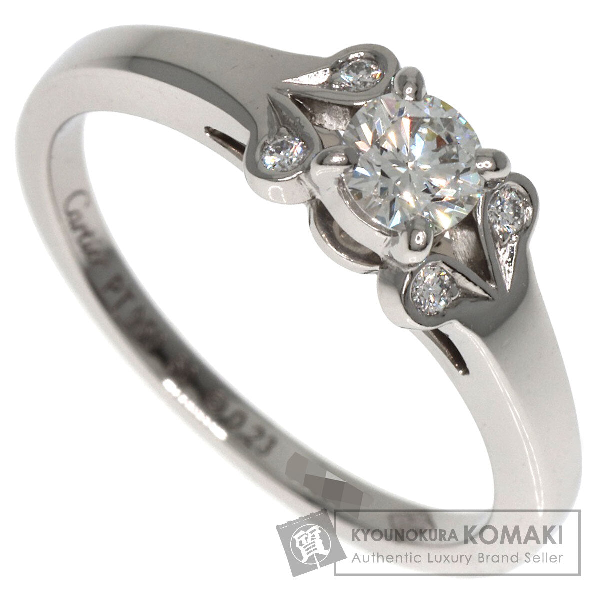 CARTIER   Ring Ballerina Diamond #50 Platinum PT950 Ladies