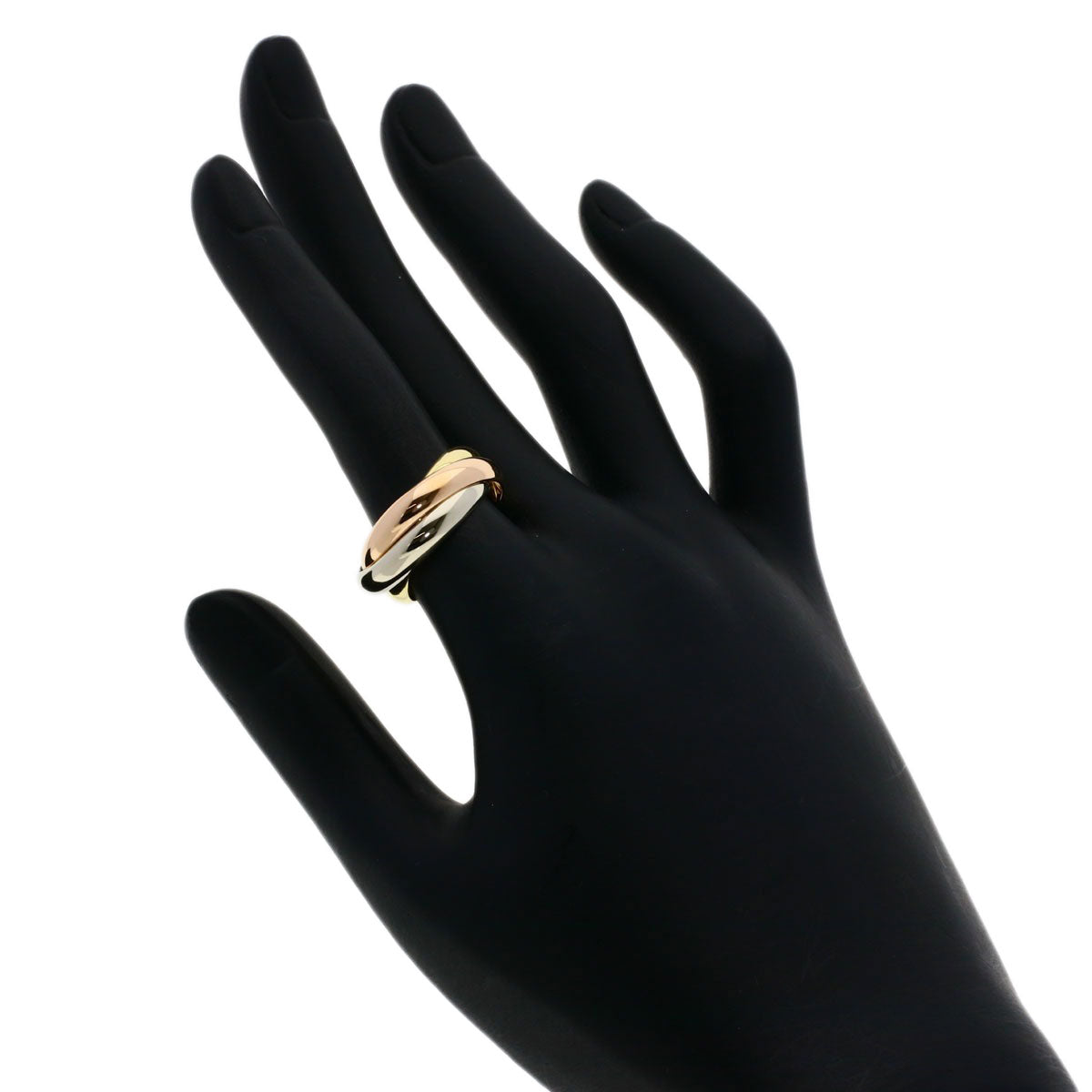 CARTIER Trinity LM #51 Ring K18 Yellow Gold K18 White GoldLadies [Used]