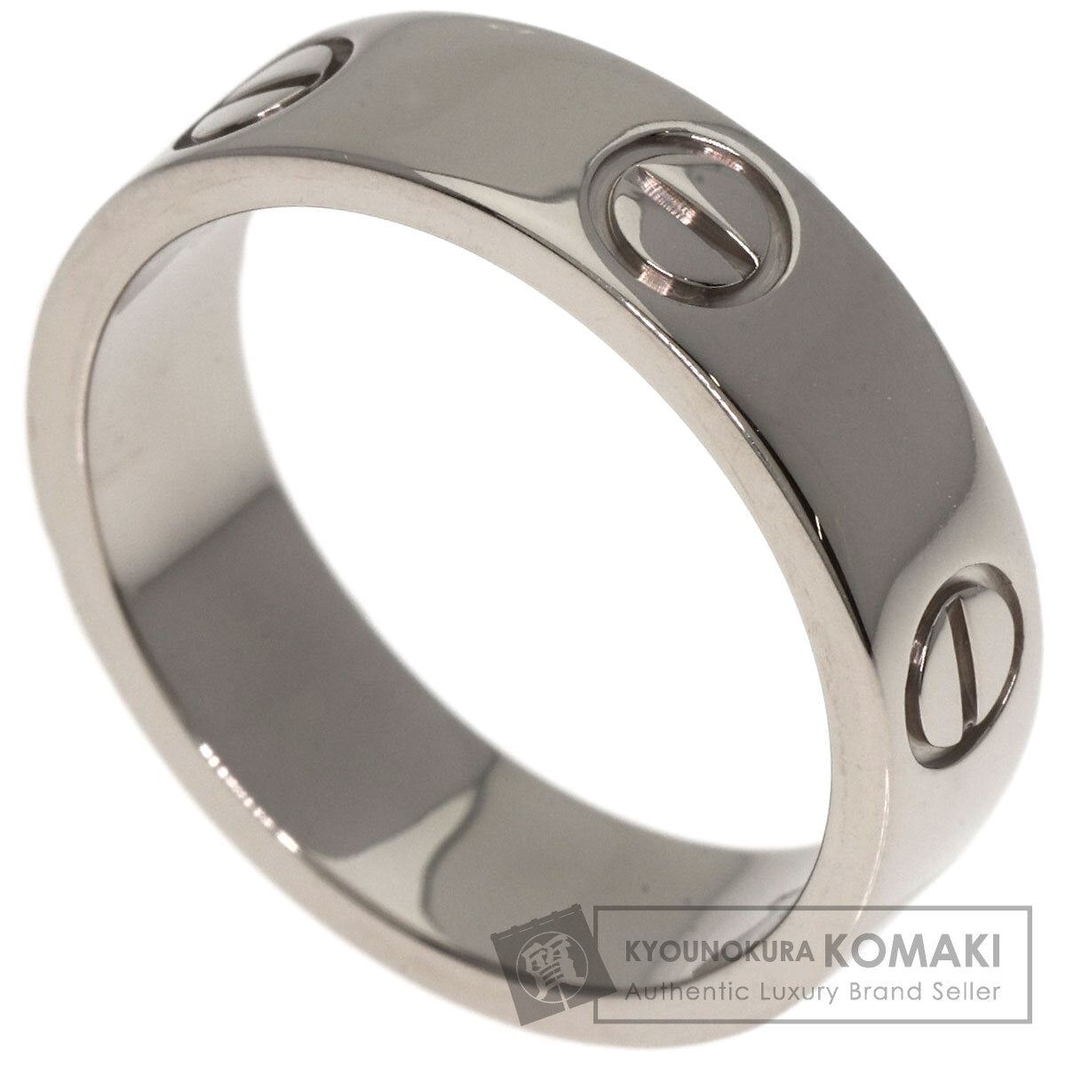 CARTIER love ring #56 Ring K18 White Gold Ladies [Used]