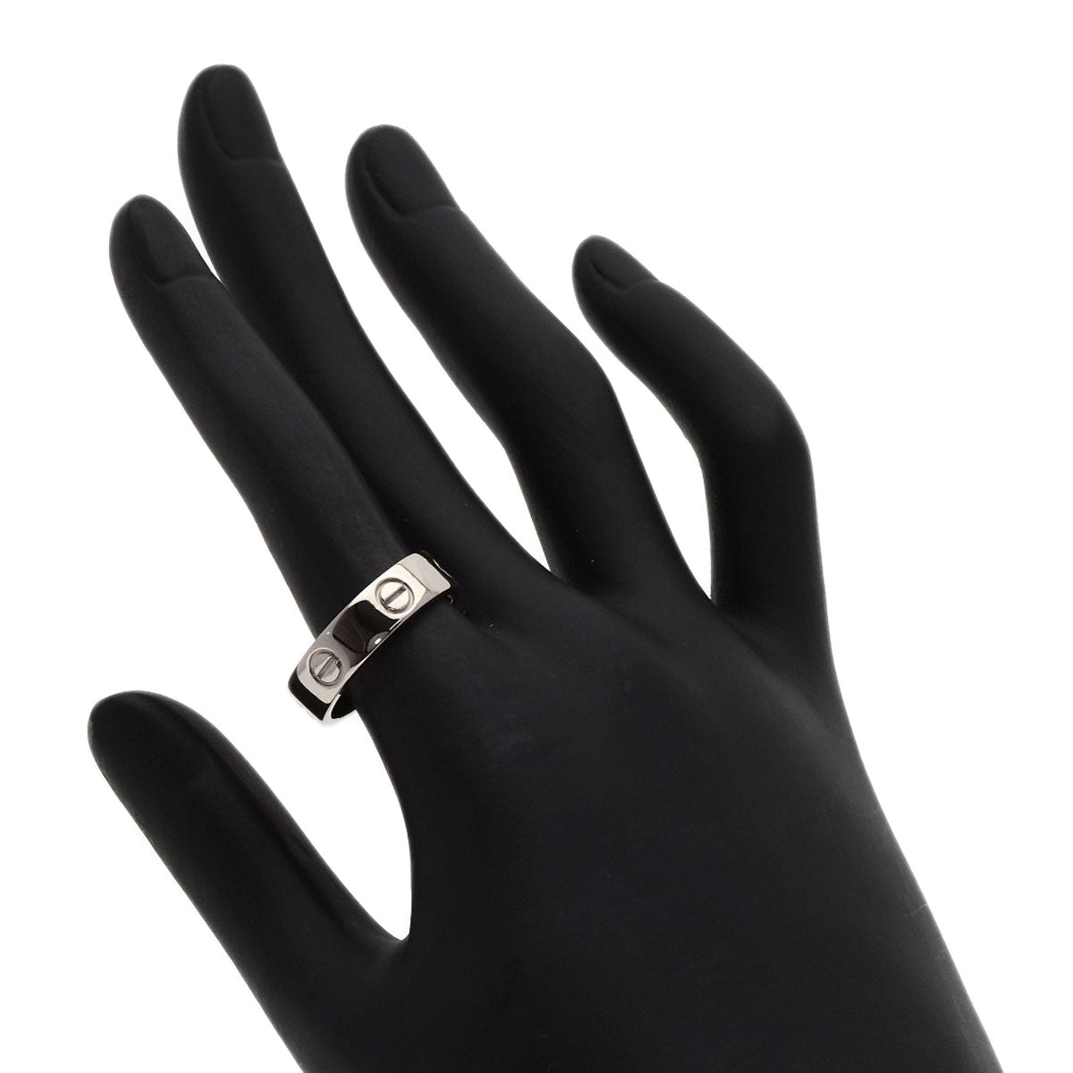 CARTIER love ring #56 Ring K18 White Gold Ladies [Used]