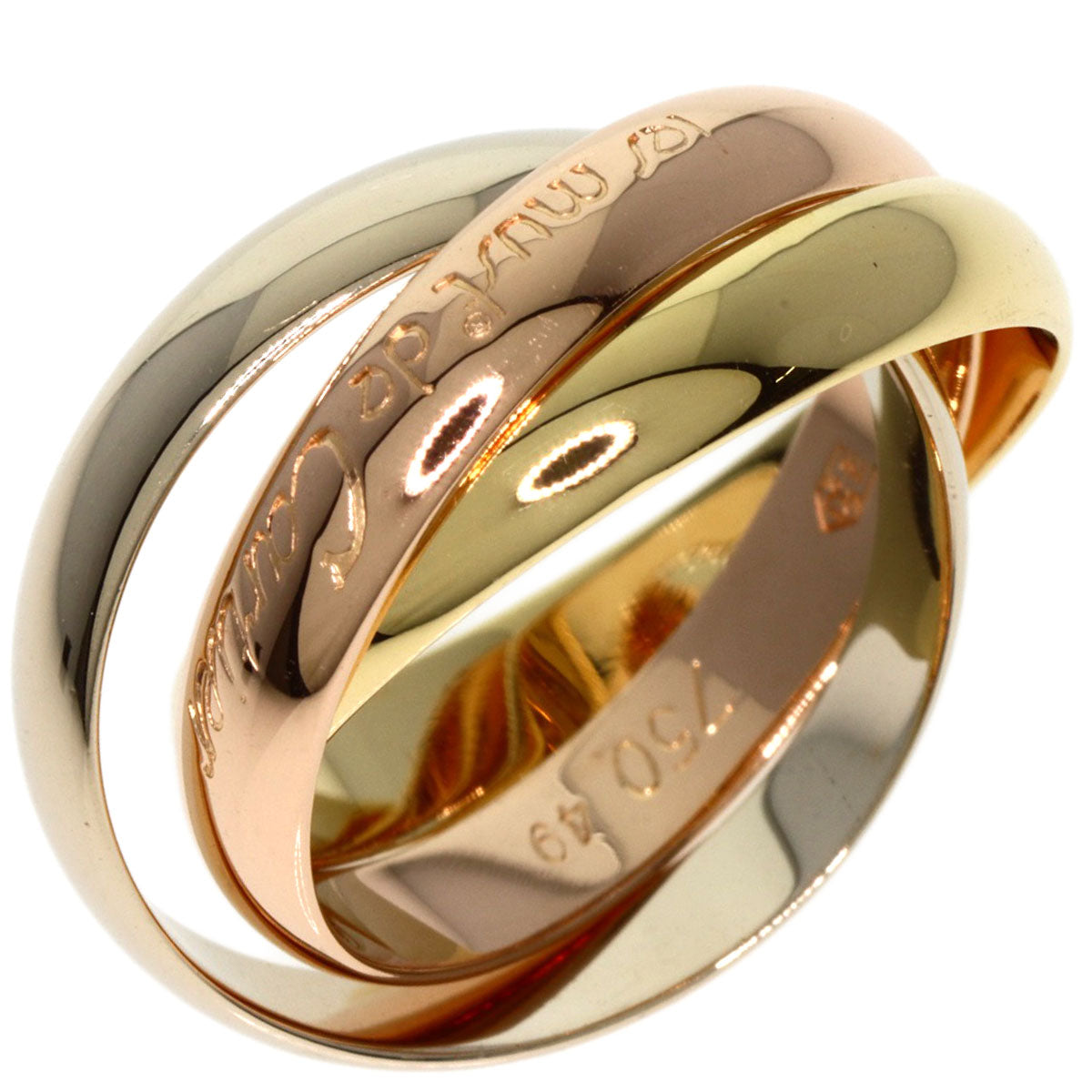 CARTIER   Ring Trinity #49 K18 Yellow Gold K18 White GoldLadies