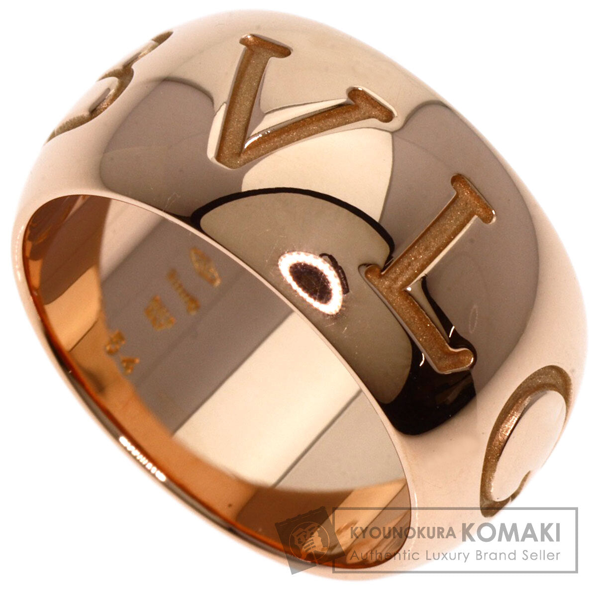 BVLGARI   Ring Mono logo ring # 54 K18 Pink Gold Ladies