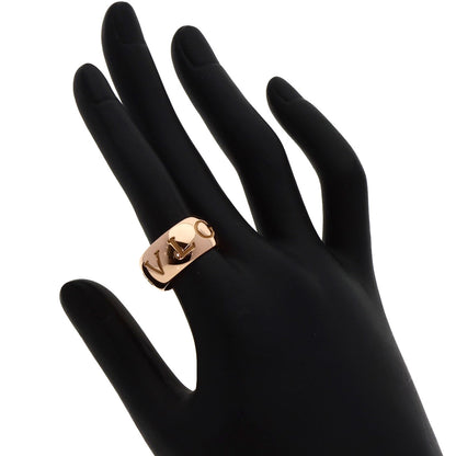 BVLGARI   Ring Mono logo ring # 54 K18 Pink Gold Ladies