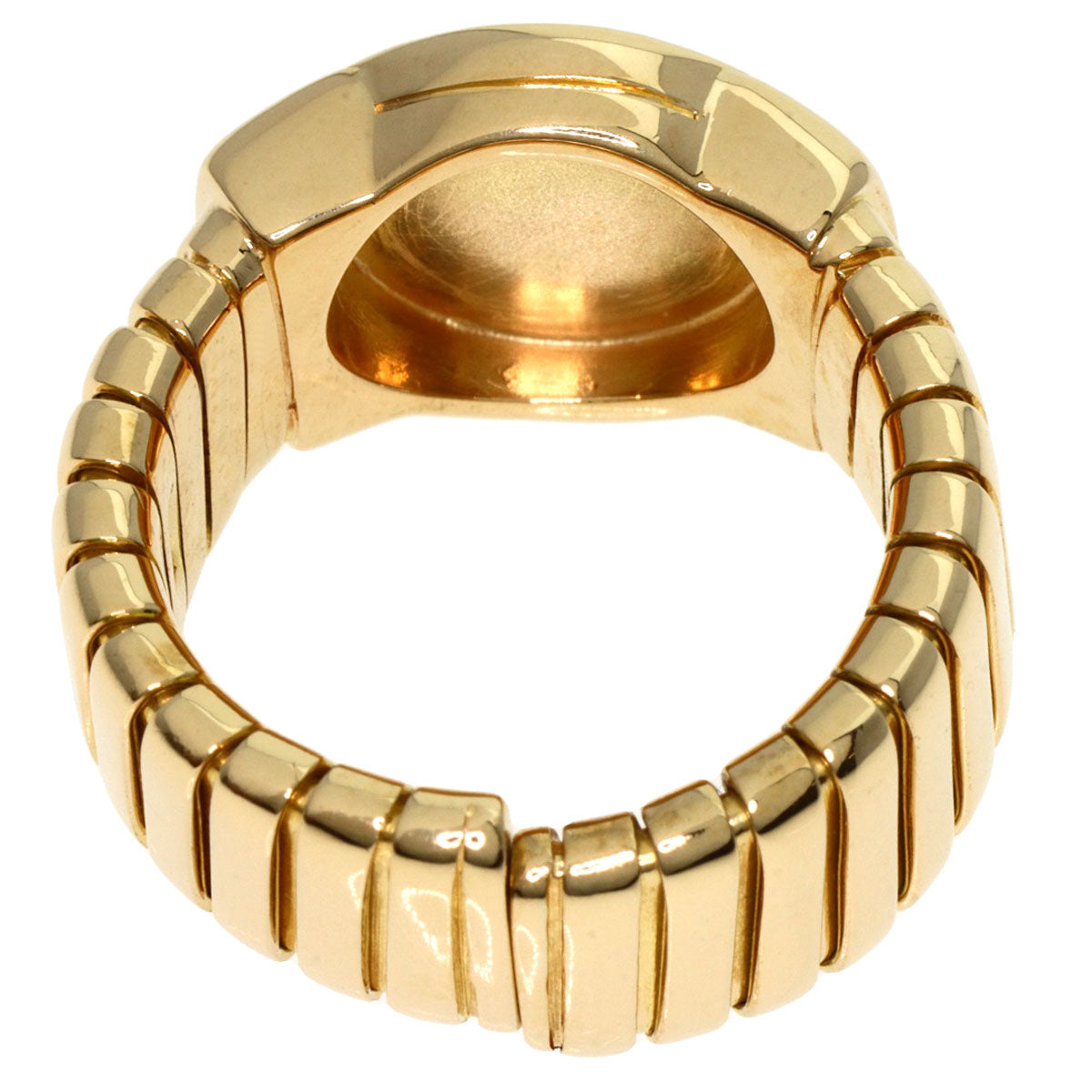 BVLGARI   Ring Tubogas Onyx K18 Yellow Gold Ladies