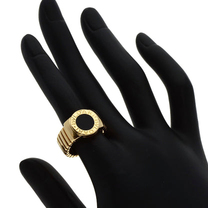 BVLGARI   Ring Tubogas Onyx K18 Yellow Gold Ladies