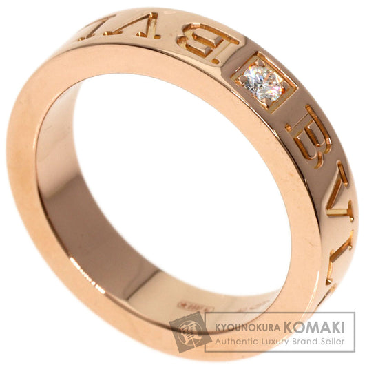 BVLGARI   Ring Double logo 1P Diamond K18 Yellow Gold Ladies