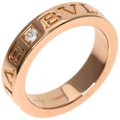 BVLGARI   Ring Double logo 1P Diamond K18 Yellow Gold Ladies
