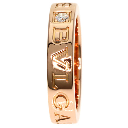 BVLGARI   Ring Double logo 1P Diamond K18 Yellow Gold Ladies
