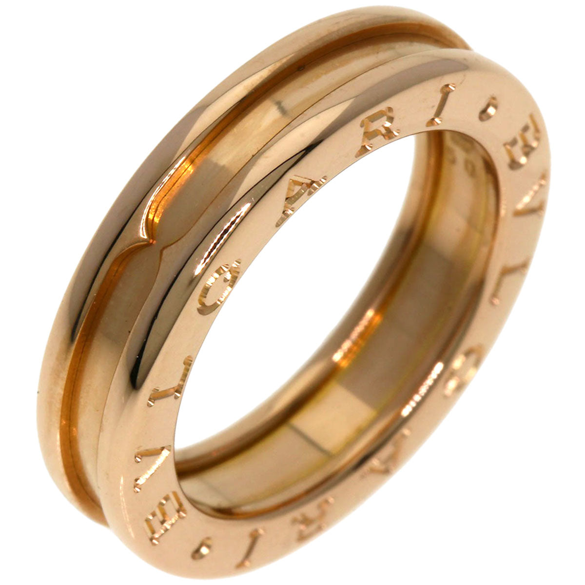 BVLGARI B.zero1 1 band #50 Ring K18 Pink Gold Ladies [Used]