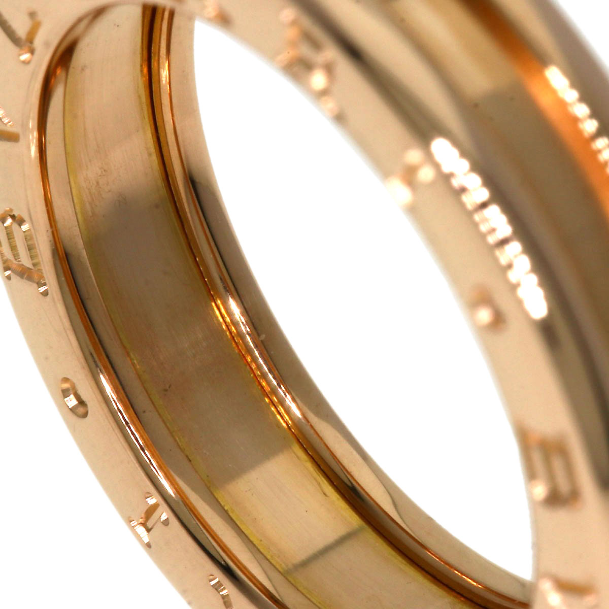 BVLGARI B.zero1 1 band #50 Ring K18 Pink Gold Ladies [Used]