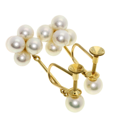 MIKIMOTO   drop pearl Earring  K18 Yellow Gold Ladies [Used]