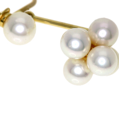 MIKIMOTO   drop pearl Earring  K18 Yellow Gold Ladies [Used]