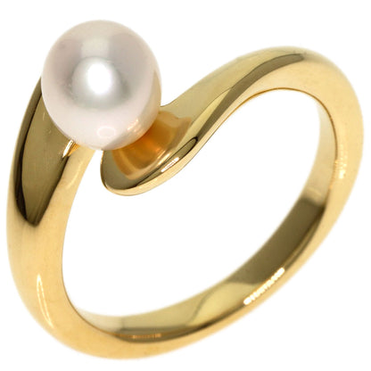 MIKIMOTO   Pearl Pearl Ring  K18 Yellow Gold Ladies [Used]