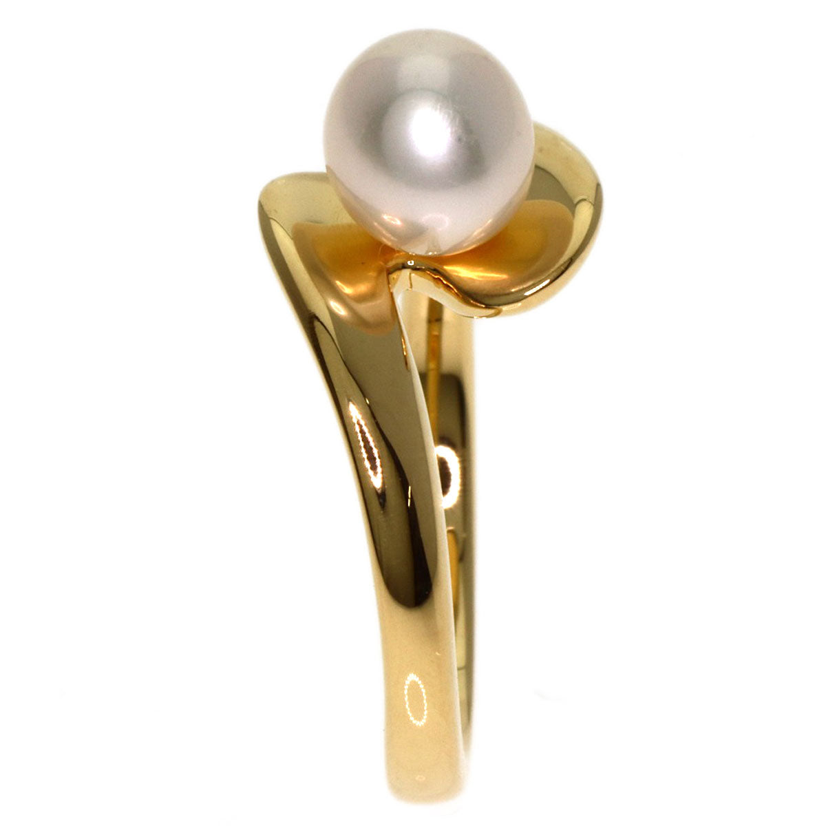 MIKIMOTO   Pearl Pearl Ring  K18 Yellow Gold Ladies [Used]