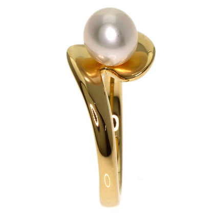 MIKIMOTO   Pearl Pearl Ring  K18 Yellow Gold Ladies [Used]