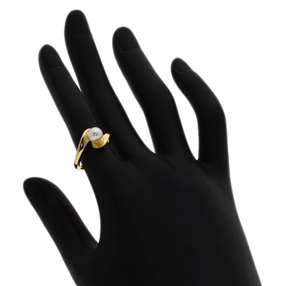 MIKIMOTO   Pearl Pearl Ring  K18 Yellow Gold Ladies [Used]