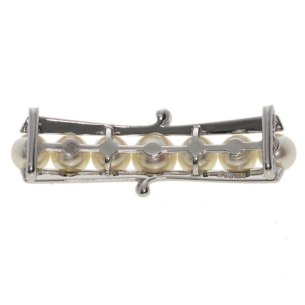 MIKIMOTO Pearl Pearl Obi closure K14 White Gold Ladies [Used]