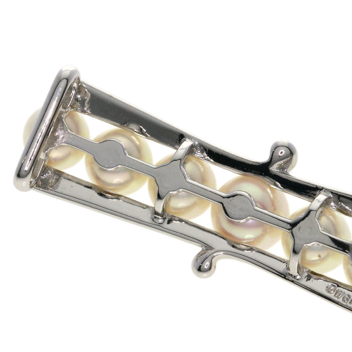MIKIMOTO Pearl Pearl Obi closure K14 White Gold Ladies [Used]