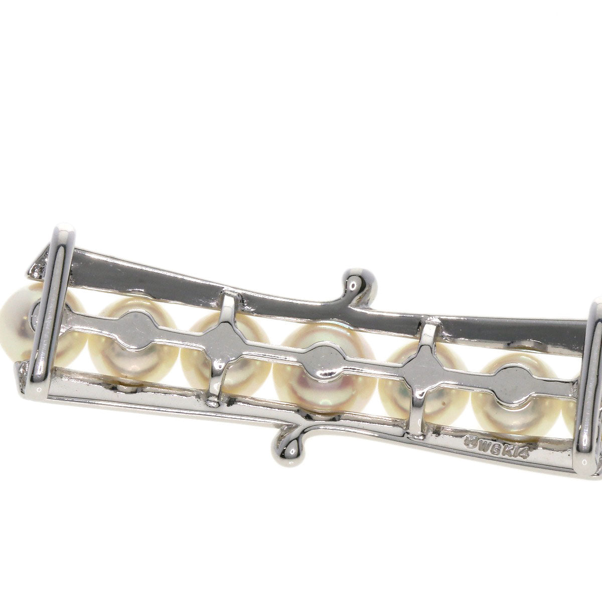 MIKIMOTO Pearl Pearl Obi closure K14 White Gold Ladies [Used]