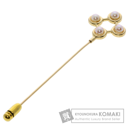 MIKIMOTO   Pearl Pearl Pin Brooch Brooch  K14 Yellow Gold Ladies [Used]