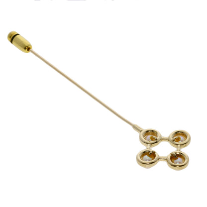 MIKIMOTO   Pearl Pearl Pin Brooch Brooch  K14 Yellow Gold Ladies [Used]