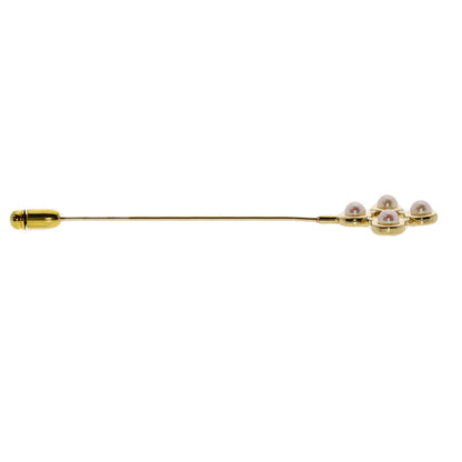 MIKIMOTO   Pearl Pearl Pin Brooch Brooch  K14 Yellow Gold Ladies [Used]