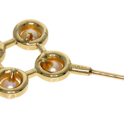 MIKIMOTO   Pearl Pearl Pin Brooch Brooch  K14 Yellow Gold Ladies [Used]