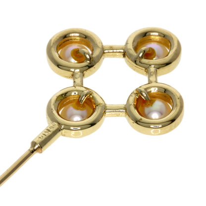 MIKIMOTO   Pearl Pearl Pin Brooch Brooch  K14 Yellow Gold Ladies [Used]