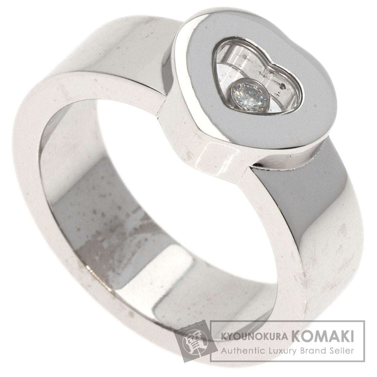 Chopard   Ring Happy diamond 82/2897-20 K18 White Gold Ladies