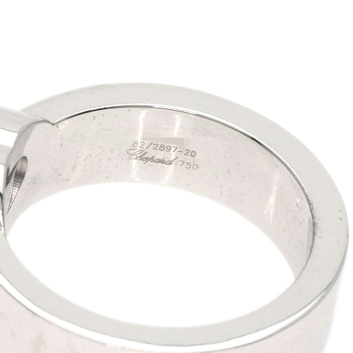 Chopard   Ring Happy diamond 82/2897-20 K18 White Gold Ladies