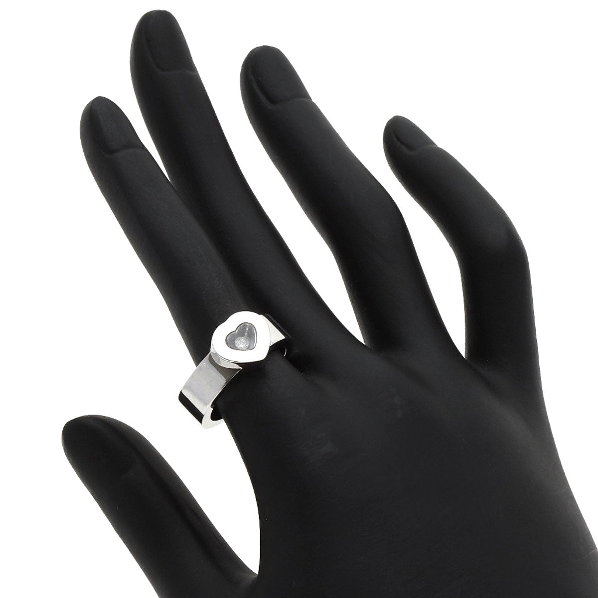 Chopard   Ring Happy diamond 82/2897-20 K18 White Gold Ladies