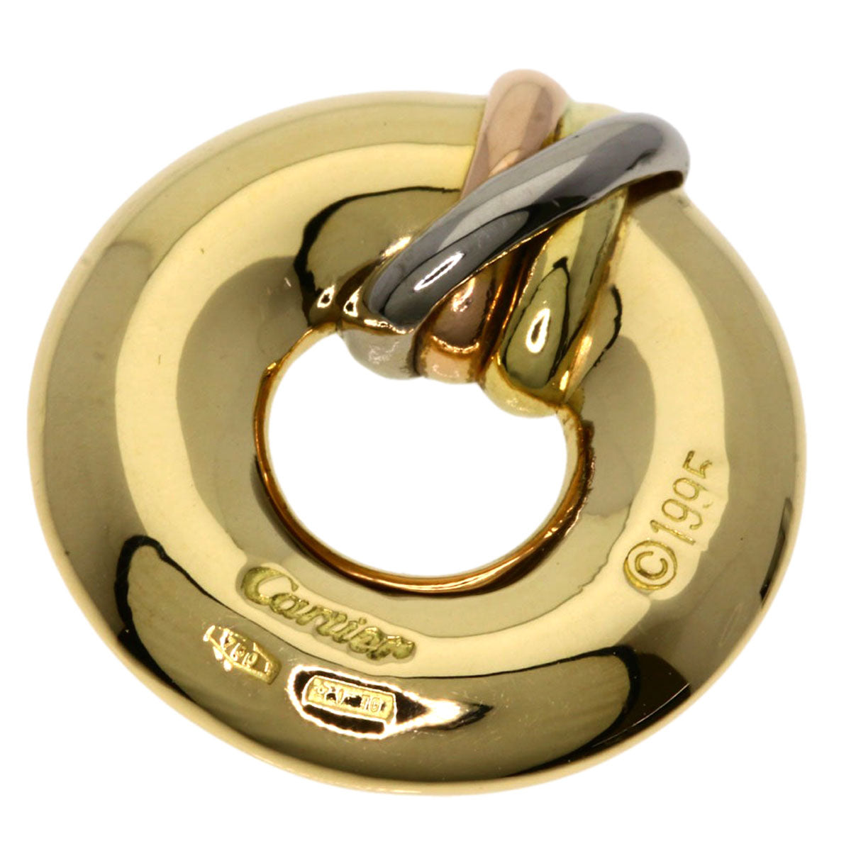 CARTIER Trinity Circle Pendant top K18 Yellow Gold K18 White GoldLadies [Used]