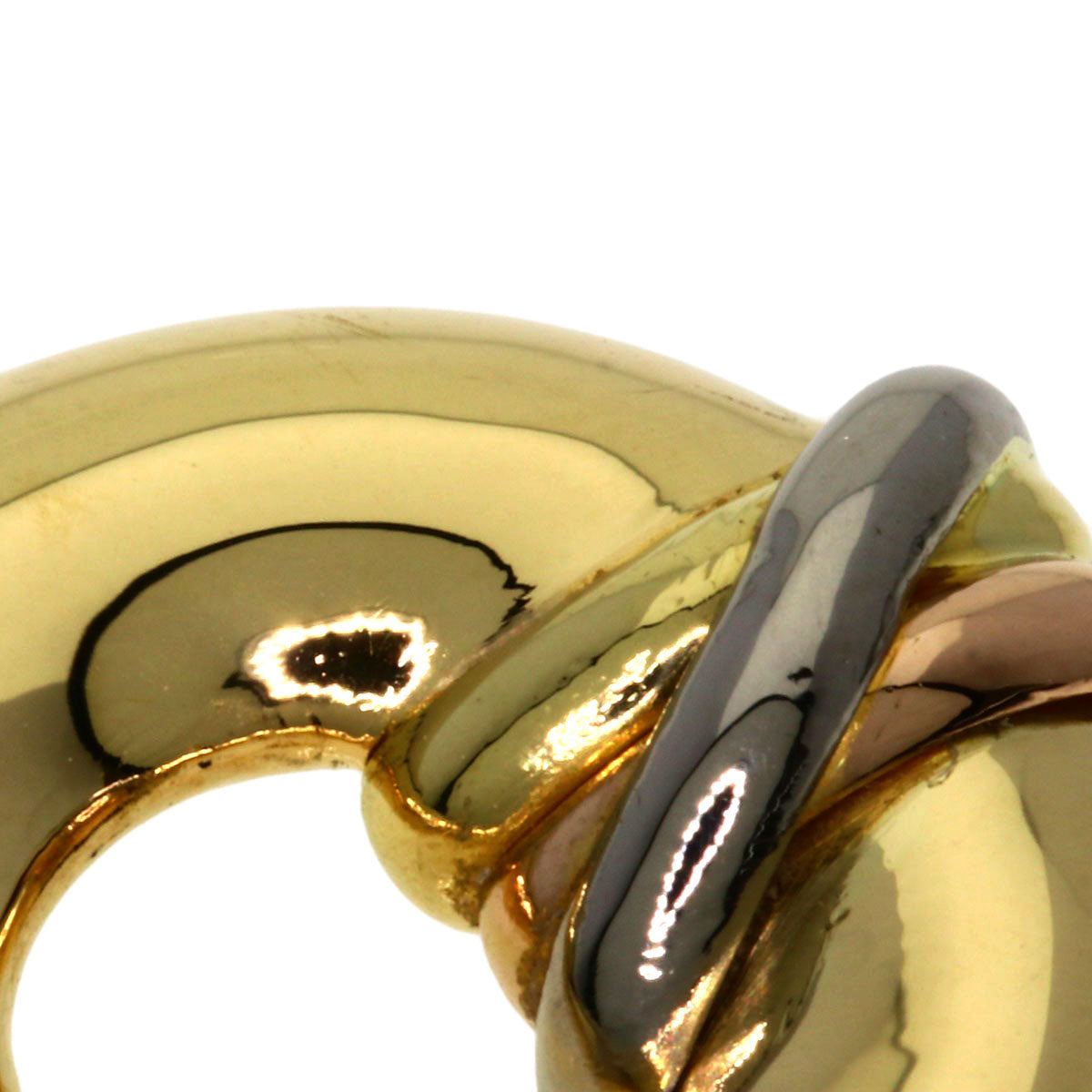 CARTIER Trinity Circle Pendant top K18 Yellow Gold K18 White GoldLadies [Used]