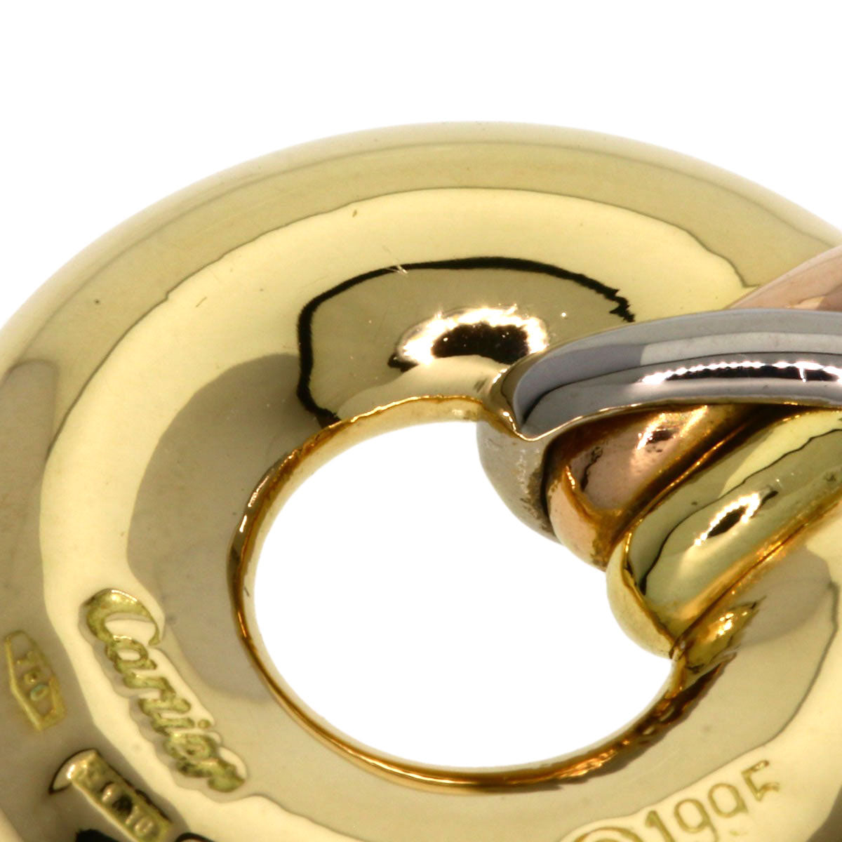 CARTIER Trinity Circle Pendant top K18 Yellow Gold K18 White GoldLadies [Used]