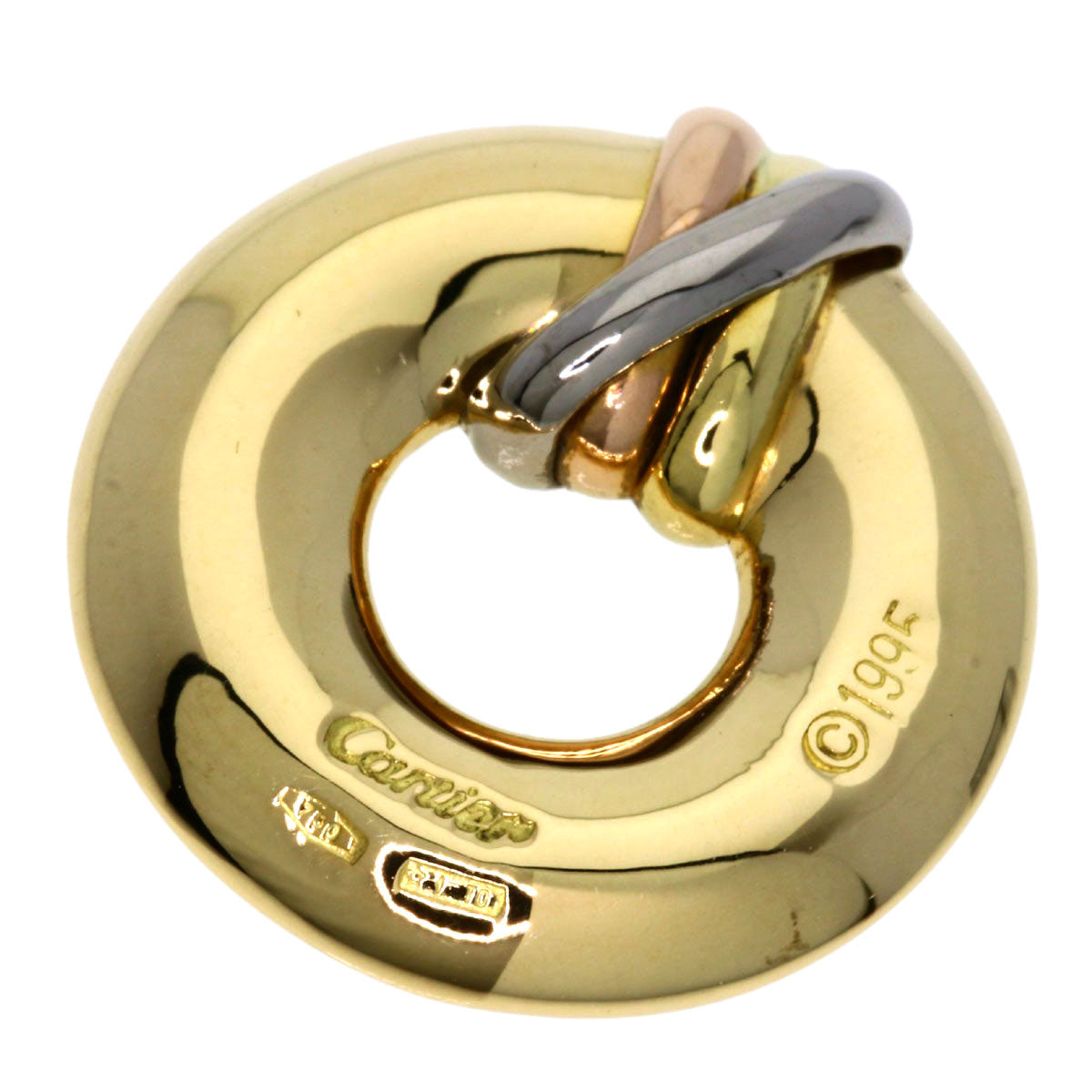 CARTIER Trinity Circle Pendant top K18 Yellow Gold K18 White GoldLadies [Used]