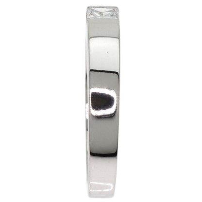 CARTIER   Ring Date with Diamond #48 K18 White Gold Ladies