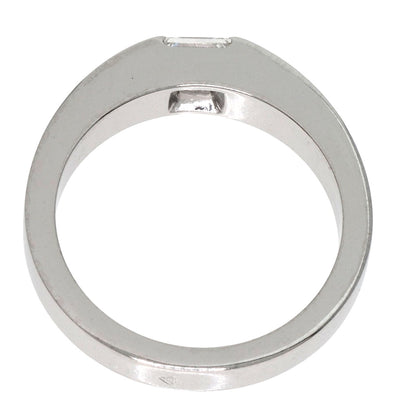 CARTIER   Ring Date with Diamond #48 K18 White Gold Ladies