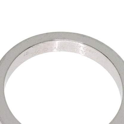CARTIER   Ring Date with Diamond #48 K18 White Gold Ladies