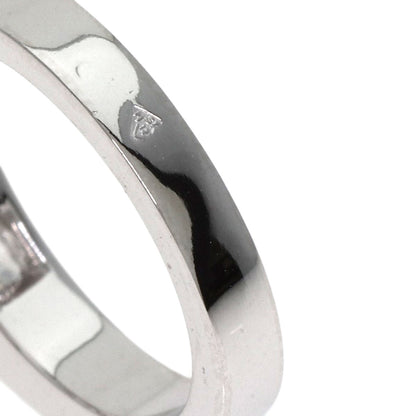 CARTIER   Ring Date with Diamond #48 K18 White Gold Ladies