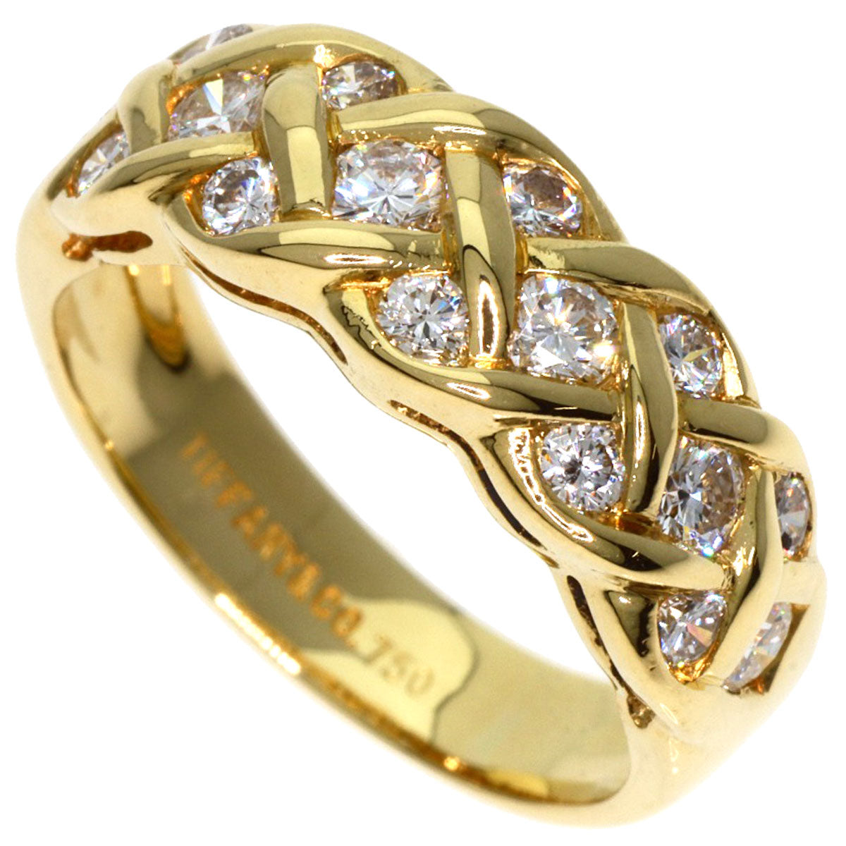 TIFFANY&Co.   Ring Diamond K18 Yellow Gold Ladies