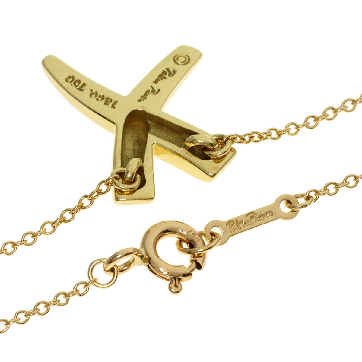 TIFFANY&Co.   Necklace kiss K18 Yellow Gold Ladies