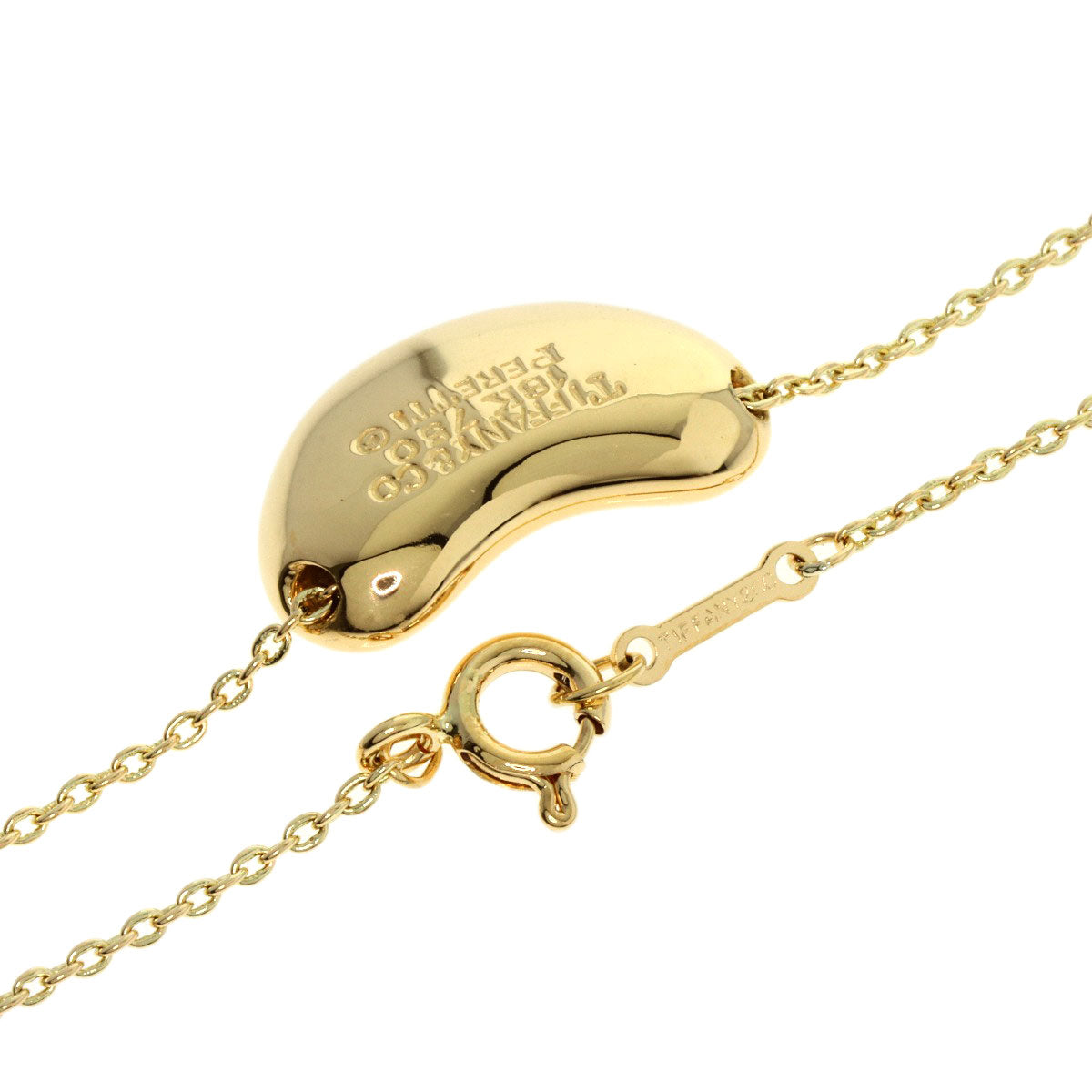 TIFFANY&Co.   Necklace Bean K18 Yellow Gold Ladies