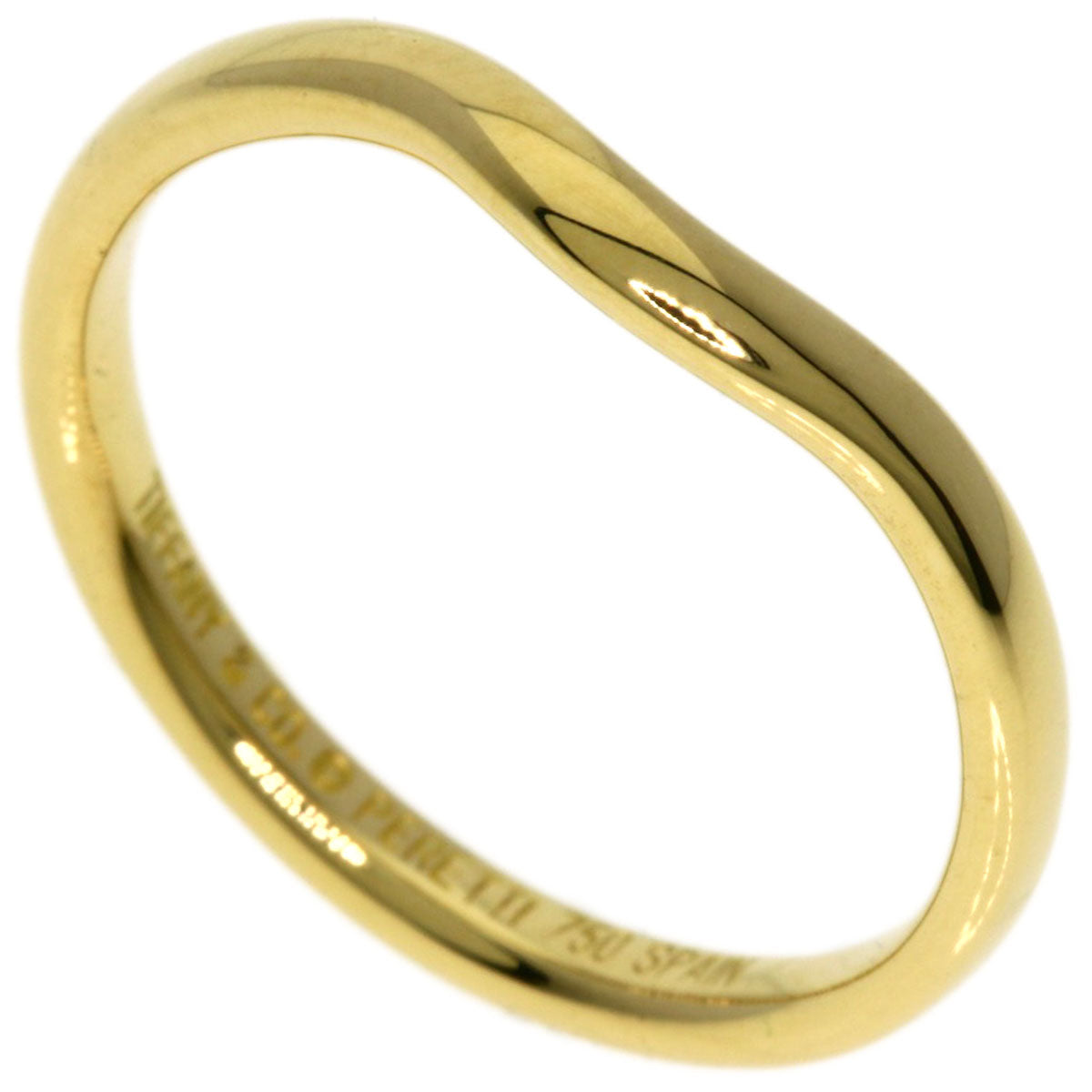 TIFFANY&Co.   Ring Curved band K18 Yellow Gold Ladies