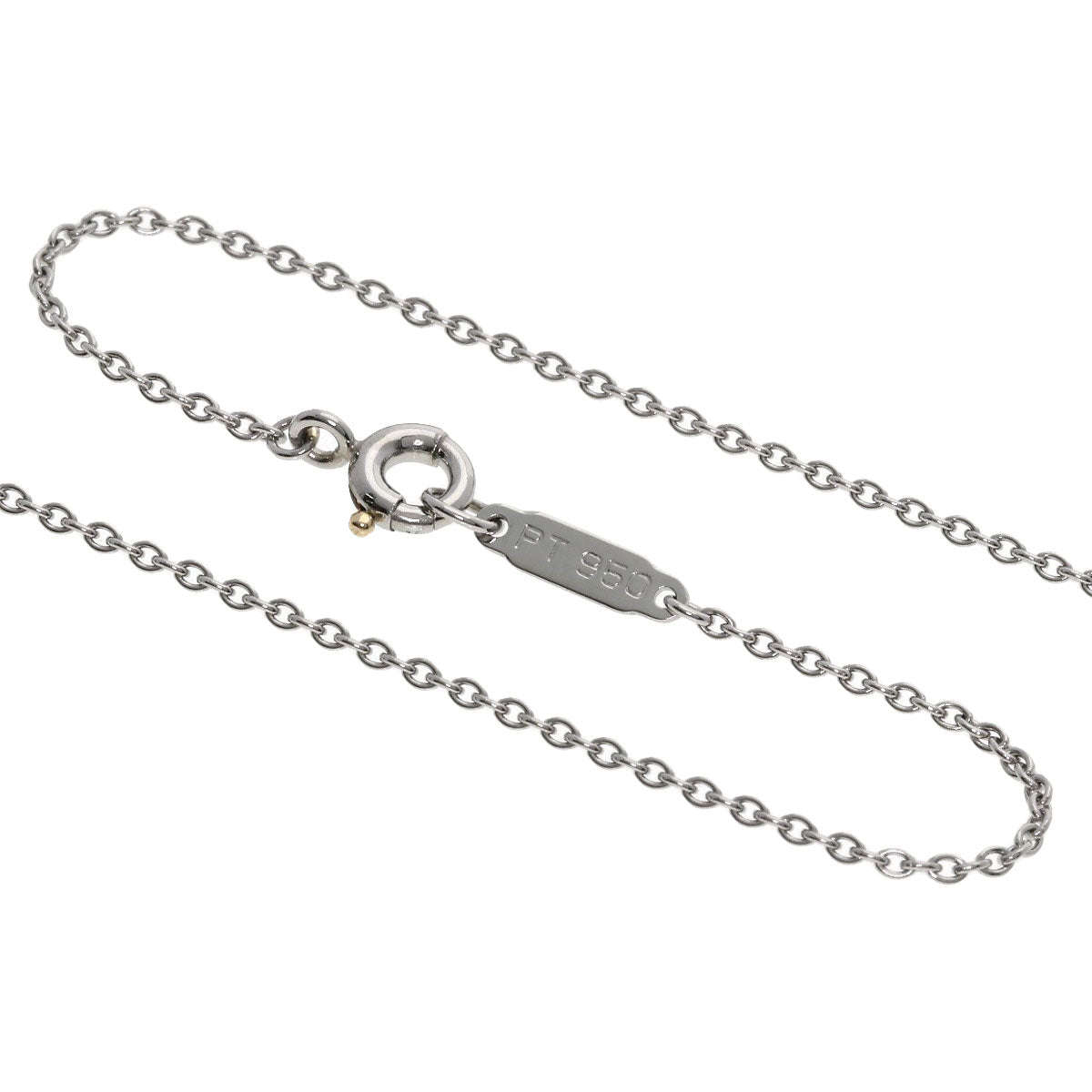 TIFFANY&Co. Cross-stitch Necklace Platinum PT950 Ladies [Used]