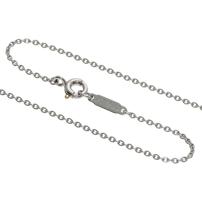 TIFFANY&Co. Cross-stitch Necklace Platinum PT950 Ladies [Used]