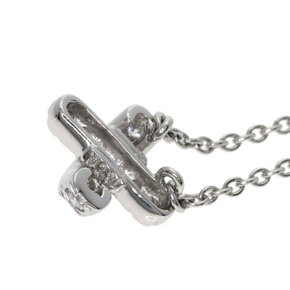 TIFFANY&Co. Cross-stitch Necklace Platinum PT950 Ladies [Used]