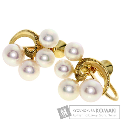 MIKIMOTO   Pearl Pearl Earring  K18 Yellow Gold Ladies [Used]
