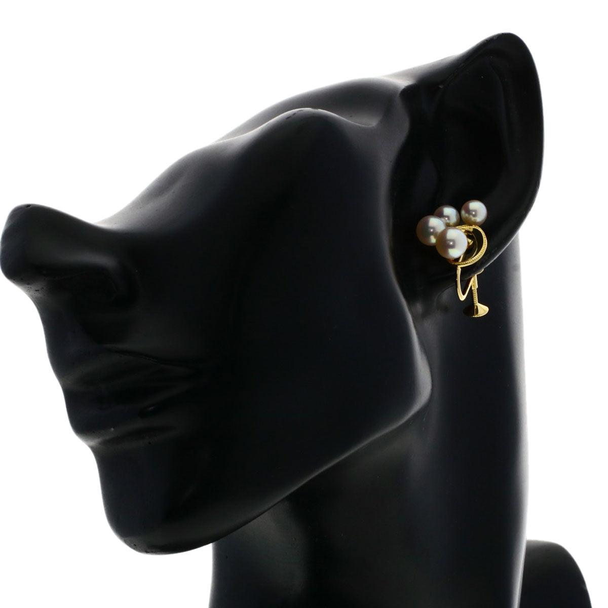 MIKIMOTO   Pearl Pearl Earring  K18 Yellow Gold Ladies [Used]
