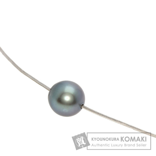 TASAKI   Necklace Black Pearl Pearl Wire K18 White Gold Ladies