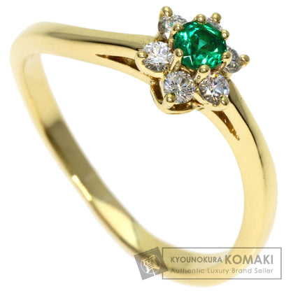 TIFFANY&Co.   Ring Buttercup Emerald Diamond K18 Yellow Gold Ladies